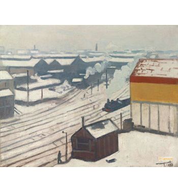 The Montparnasse Station Under The Snow