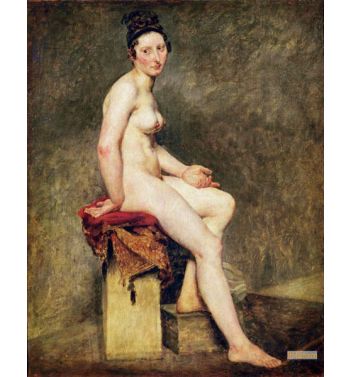 Seated Nude Mademoiselle Rose