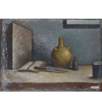 Natura Morta Con Orcio e Libro
