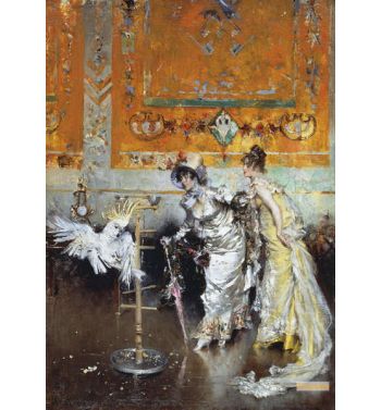 Women With Parrot