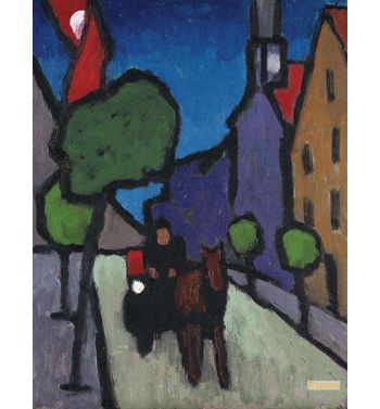 Murnauer Hauptstrasse With Horse Wuer