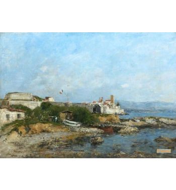 The Fortifications At Antibes France 1893