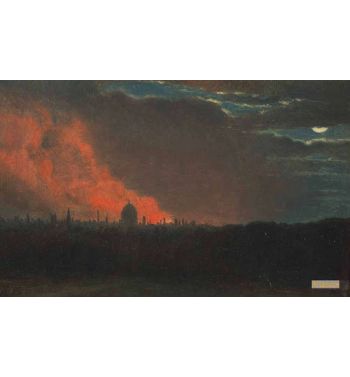 Fire In London, Seen From Hampstead