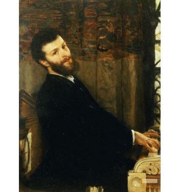 Portrait Of The Singer George Henschel Playing