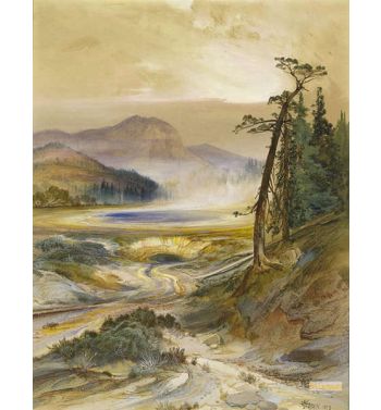 Excelsior Geyser, Yellowstone Park, 1873