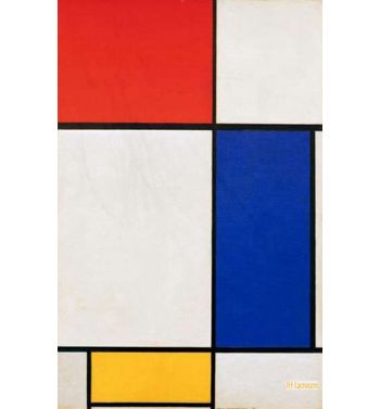 Composition With Red, Yellow And Blue
