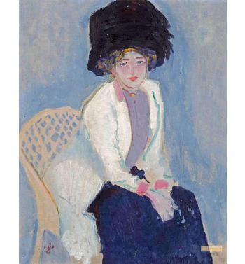 A Portrait Of Greet With A Hat