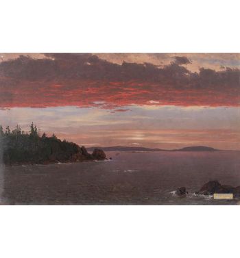 Schoodic Peninsula From Mount Desert At Sunrise