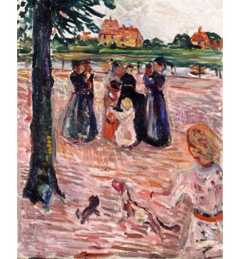 Women And Children In Warnemünde, 1907