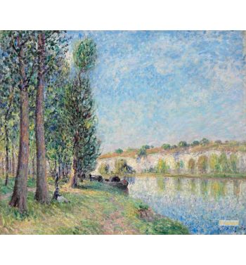 The Loing At Moret; Le Loing A Moret 1885