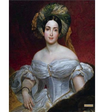 Portrait Of Baroness Aurora Charlotta Demidova Née Stjernvall