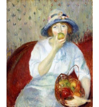 Girl With Green Apple