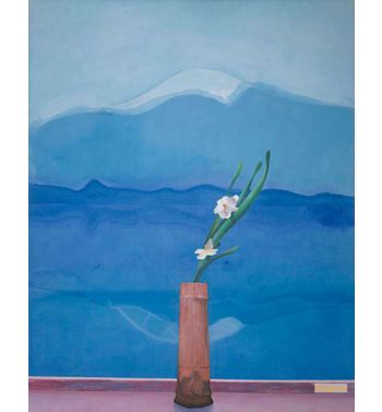 Mt, Fuji And Flowers