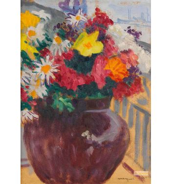 Bouquet On A Balcony