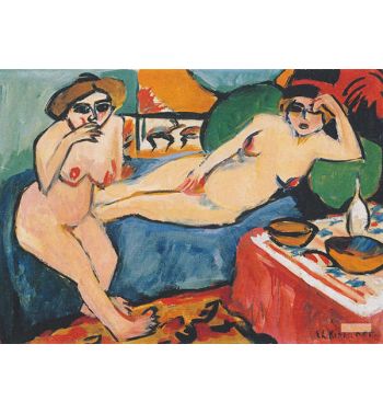 Two Acts On Blue Sofa