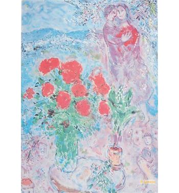 Red Bouquet And Lovers