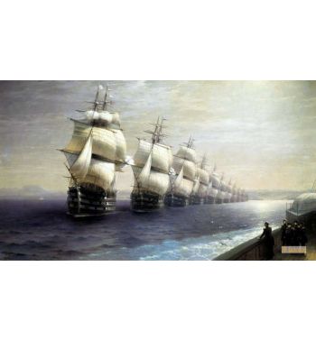 Parade Of The Black Sea Fleet In 1849 1886