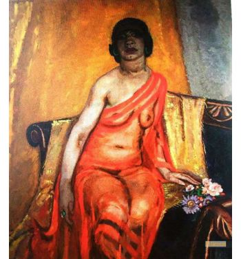 Recumbent Female Nude 1922