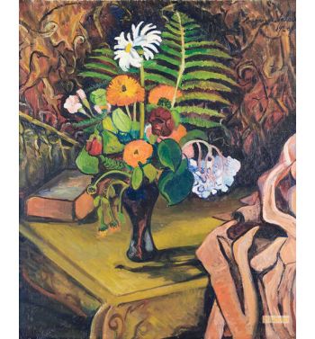 Vase De Fleurs Sur Une Table