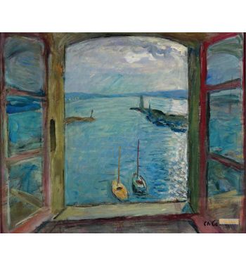 Open Window On The Port Of Saint Tropez