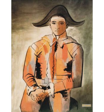 Harlequin With Folded Hands