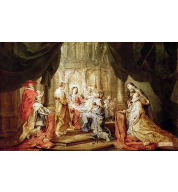 St Ildefonso Receiving A Priest Cloak