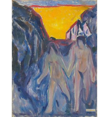Naked Man And Woman, Walking, 1920S