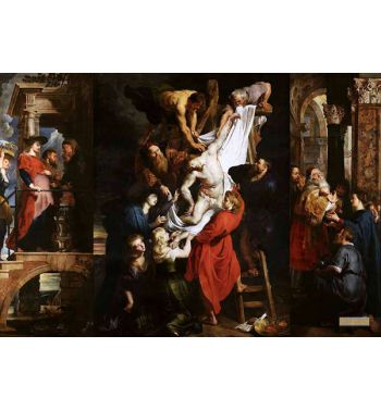 Descent From The Cross Triptych