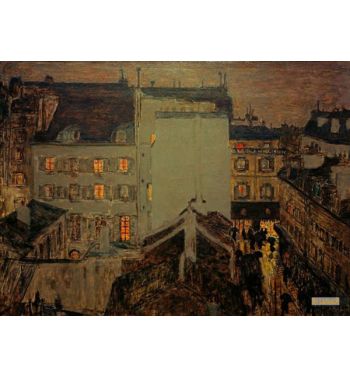 Montmartre In The Rain Or Rue Tholozé