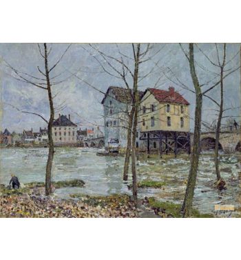 The Mills At Moret Sur Loing Winter 1890