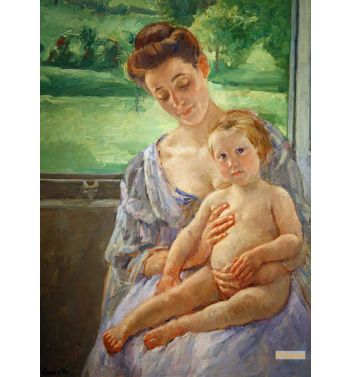 Mother And Child In The Conservatory