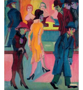 Street Scene By The Barber Shop