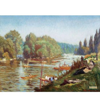 The Banks Of The Marne At La Varenne 1921