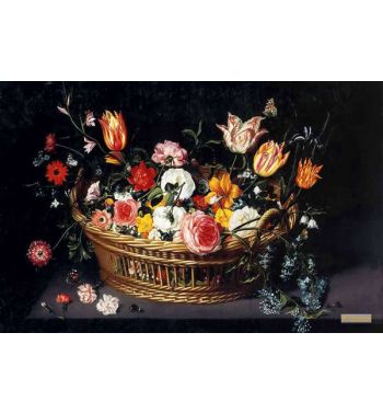 Basket With Flowers