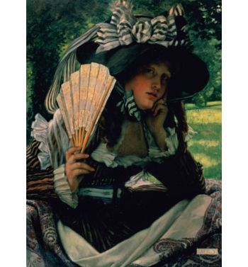 Girl With A Fan c1870 71