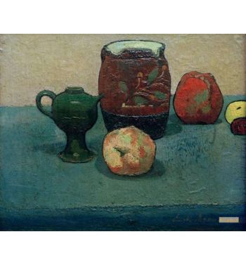 Still Life With Steinkrug And Apples