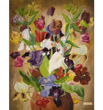 Irises And Tulips