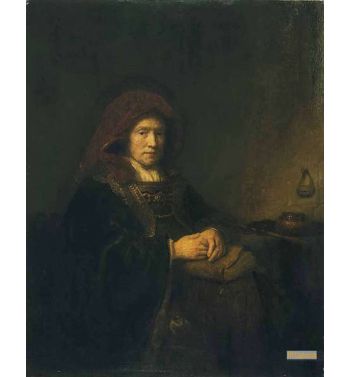 Seated Woman With A Book And Spectacles