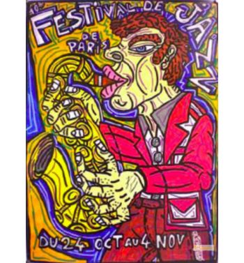Poster 10Th Paris Jazz Festival, 1989