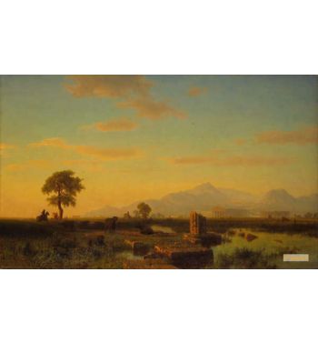 Ruins Of Paestum 1858