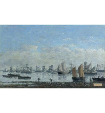 Camaret Fishing Boats In The Rade 1872