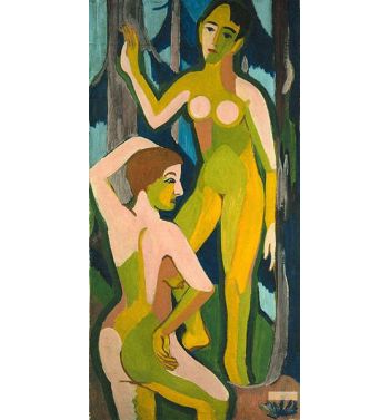 Two Nudes In The Forest