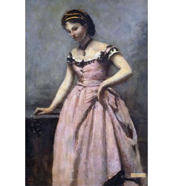 Young Girl With Pink Dress