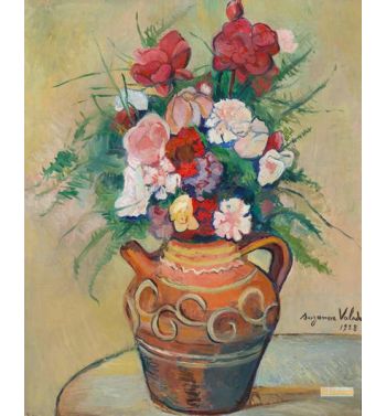 Bouquet Of Flowers In A Pot Espagnol