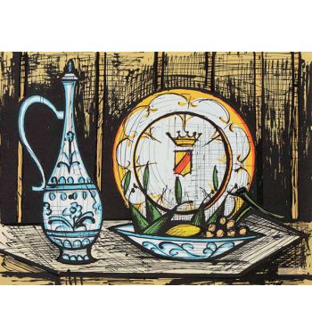 Nature Morte À L'Assiette Et Au Pichet