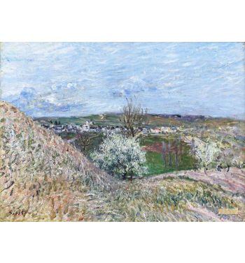 The Hills Of Saint Mammes At Spring 1880