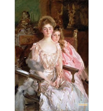 Mrs. Fiske Warren, Gretchen Osgood, And Her Daughter Rachel