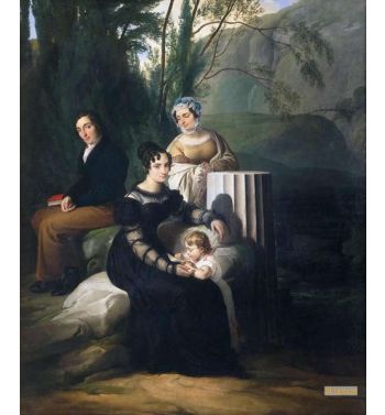 Ritratto Famiglia Borri Stampa