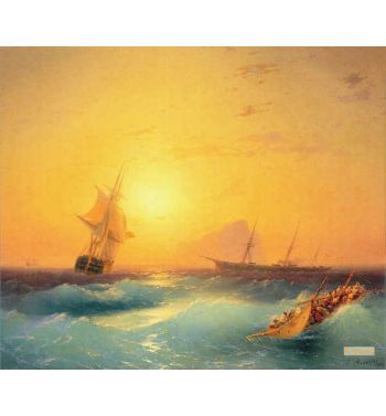 American Ships Off The Rock Of Gibraltar