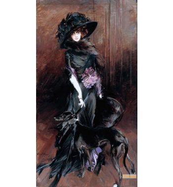 Marchesa Luisa Casati, With A Greyhound